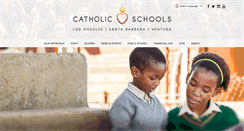 Desktop Screenshot of lacatholicschools.org